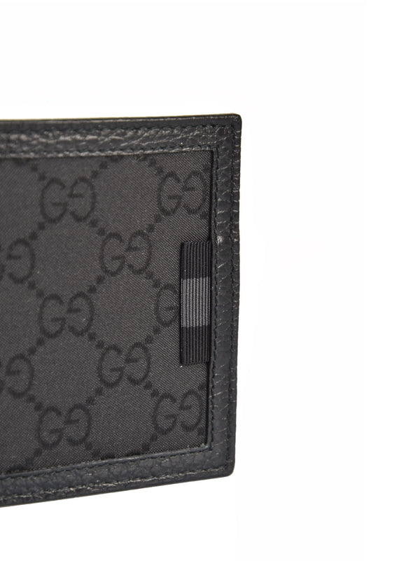 Gucci Portafogli Bifold Nero Uomo Tessuto GG Canvas Mod. 260987 G1XWN 8615