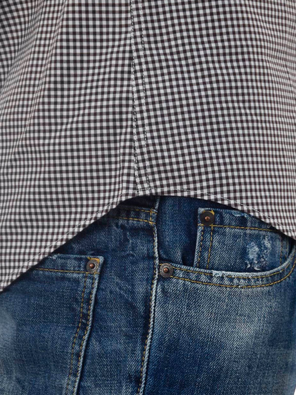 Dsquared2 Camicia Marrone Uomo Quadretti Mod. S74DL0535S41785143