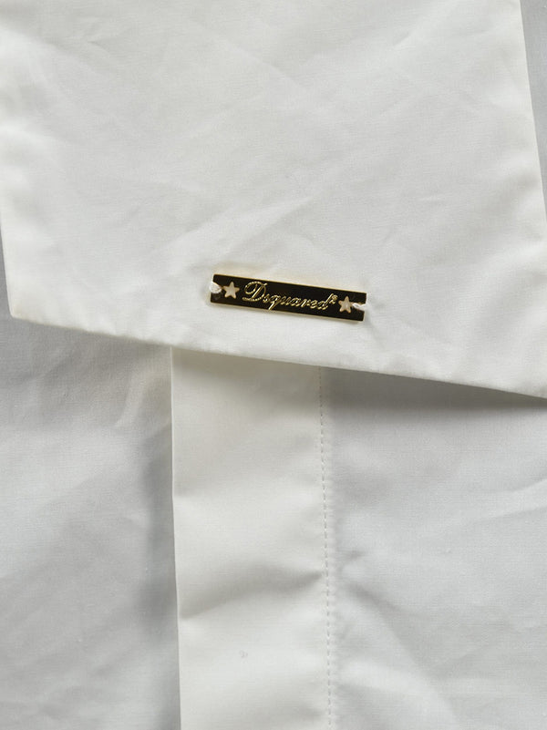 Dsquared2 Women's Shirt White Cotton Buttons Pockets Mod.S72DL0261S35244010