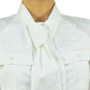 Dsquared2 Women's Shirt White Cotton Buttons Pockets Mod.S72DL0261S35244010