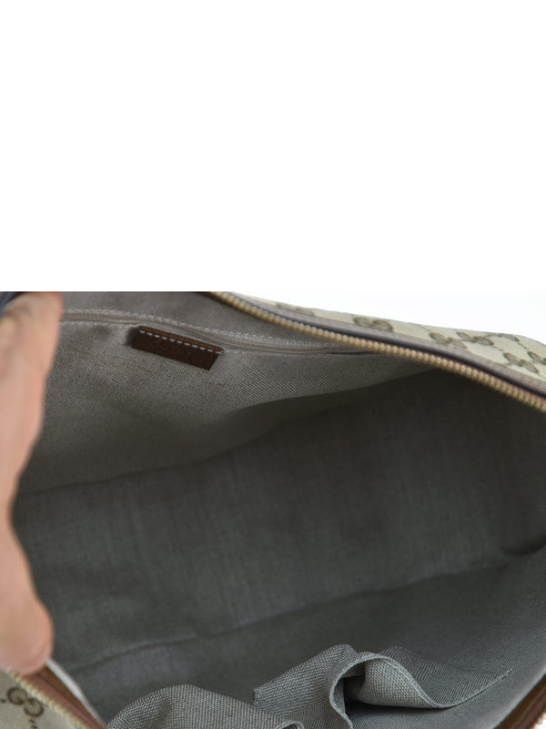 Gucci Borsa a Mano Beige Donna Pelle e Tessuto Original GG Mod. 449244 KY9LG 8610