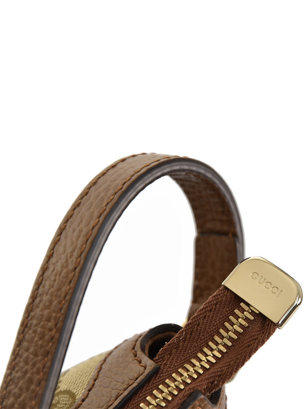 Gucci Borsa a Mano Beige Donna Pelle e Tessuto Original GG Mod. 449244 KY9LG 8610