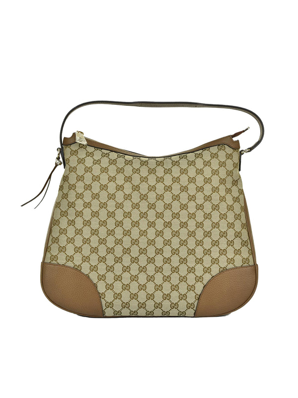 Gucci Borsa a Mano Beige Donna Pelle e Tessuto Original GG Mod. 449244 KY9LG 8610