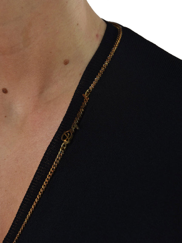 Dsquared2 Cardigan Nero Donna Viscosa Bottoni Mod. S72HA0442S14537090