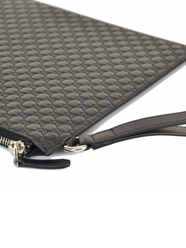 Gucci Borsa a Mano Pouch Nera Uomo Microguccissima Mod. 544477 BMJ1N 1000