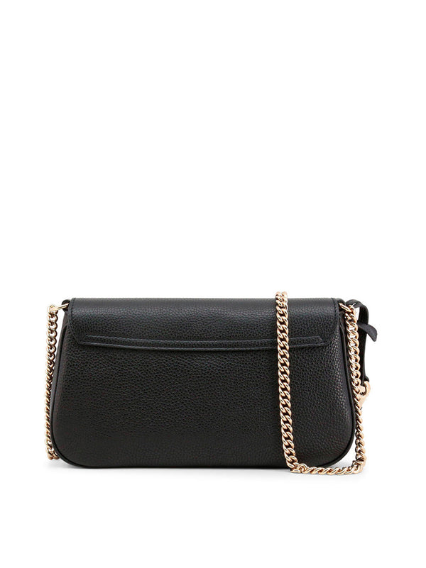 Gucci Borsa Soho Nera Donna Logo Pelle Cellarius Modello 536224 A7M0G 1000