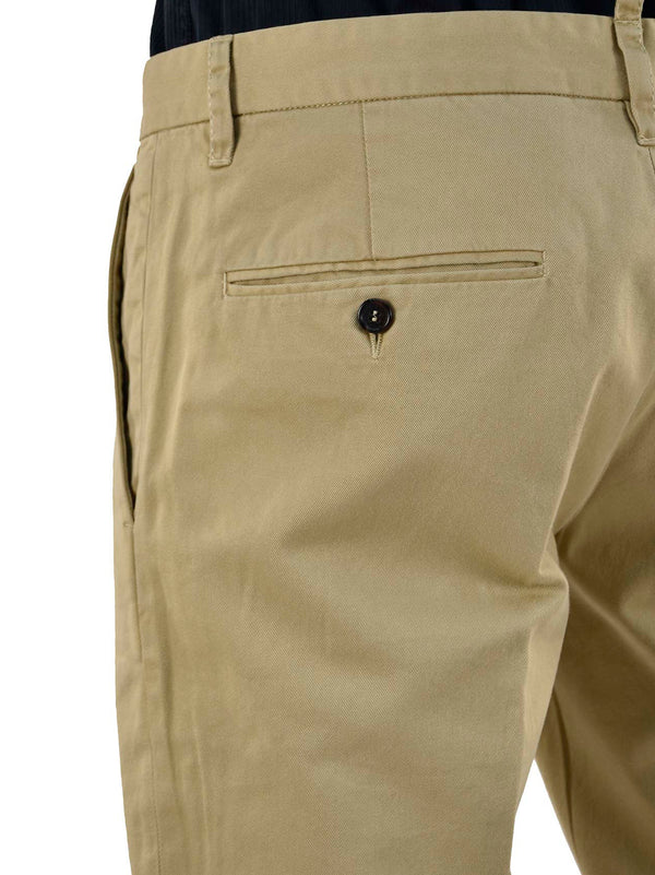 Dsquared2 Beige Men's Trousers Cotton Buttons Mod.S74KA0568S37488020