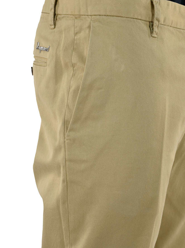 Dsquared2 Beige Men's Trousers Cotton Buttons Mod.S74KA0568S37488020