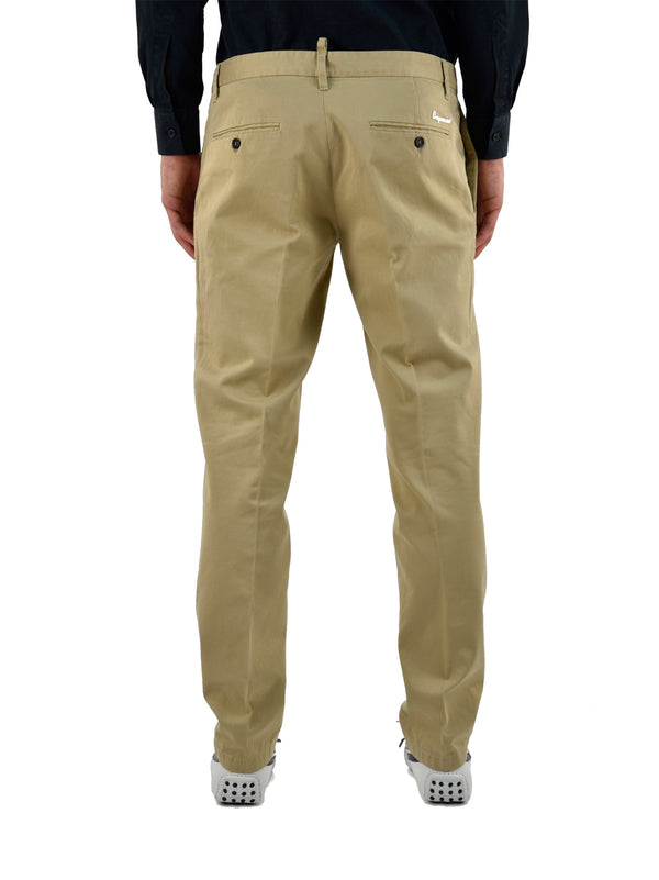 Dsquared2 Beige Men's Trousers Cotton Buttons Mod.S74KA0568S37488020