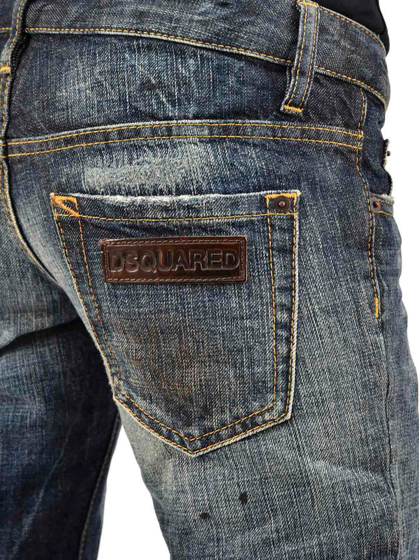 Dsquared2 Slim Jean Blu Donna Cotone Bottoni Mod.S72LA0357S30293089