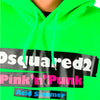 Dsquared2 Felpa Oversized Verde Uomo Cotone Logo Mod. S74GU0291 S25030 910