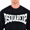 Dsquared2 Felpa Nera Uomo Cotone Logo Mod. S71GU0379 S25427 900