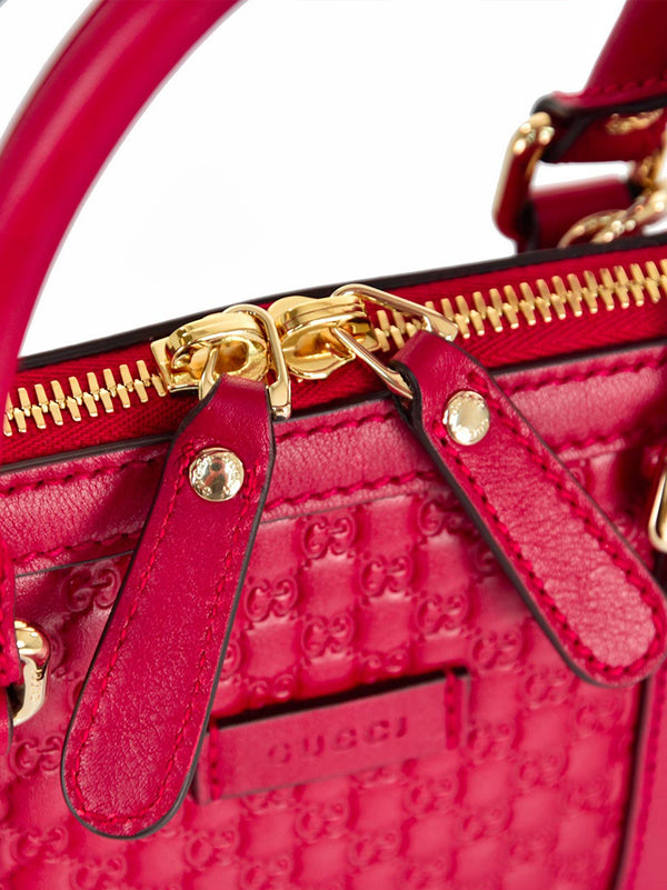 Gucci Borsa a Mano Rossa Donna Pelle Microguccissima Mod. 449654 BMJ1G 6420