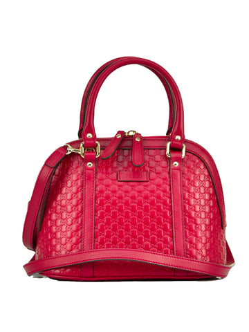 Gucci Borsa a Mano Rossa Donna Pelle Microguccissima Mod. 449654 BMJ1G 6420