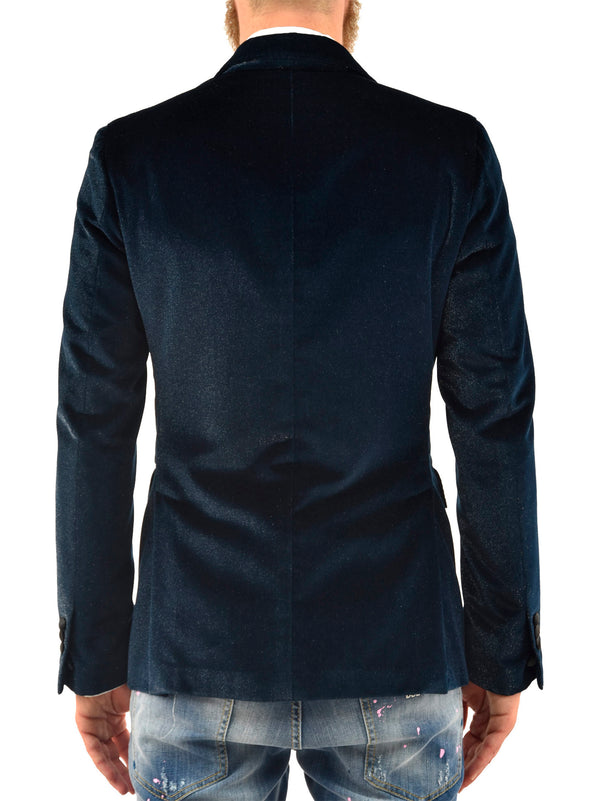Dsquared2 Giacca Blazer Blu Uomo Cotone Mod.S71BN0514S41984477