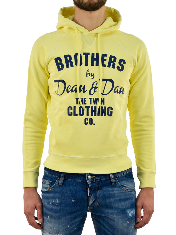 Dsquared2 Felpa Gialla Uomo Cotone Mod.S74GU0056S25217169