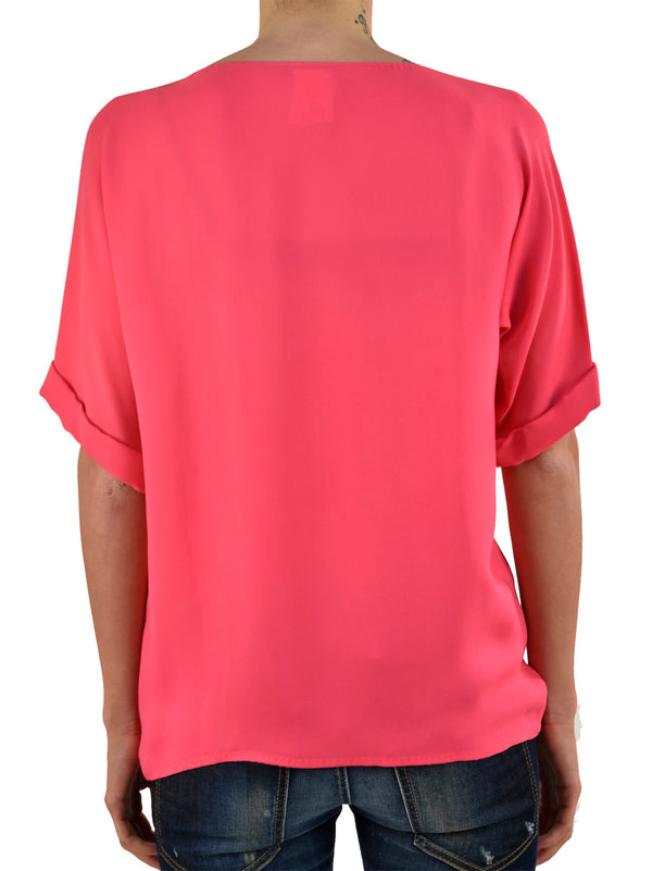 Dsquared2 T-Shirt Rosa Donna Seta Logo Mod. S75NC0347 S41339 041