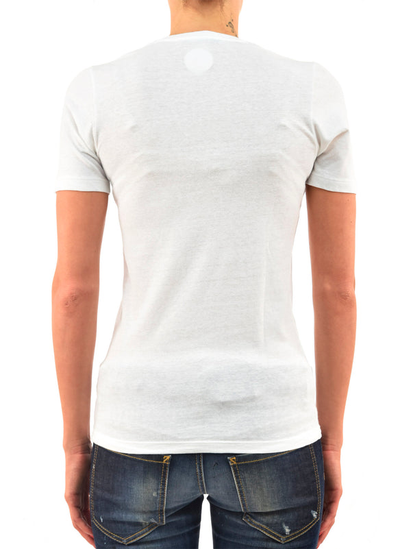Dsquared2 T-Shirt Bianca Donna Cotone Logo Mod.S75GC0098S20696001