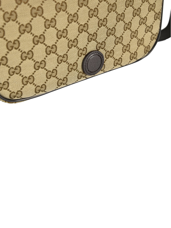 Gucci Borsello Messenger Beige Uomo Tessuto Original GG Mod. 449172 KY9KN 9886