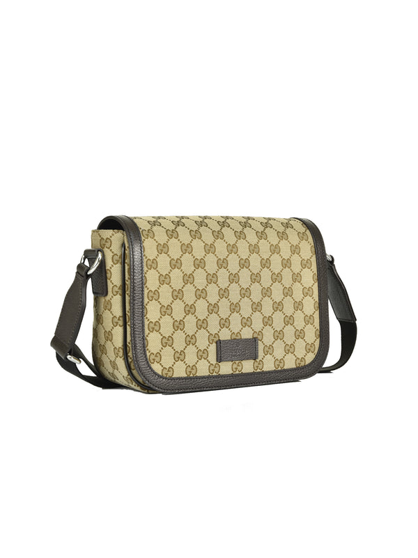 Gucci Borsello Messenger Beige Uomo Tessuto Original GG Mod. 449172 KY9KN 9886