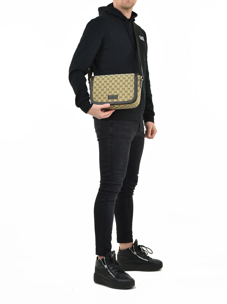 Gucci Beige Men's Messenger Bag Original GG Fabric 449172
