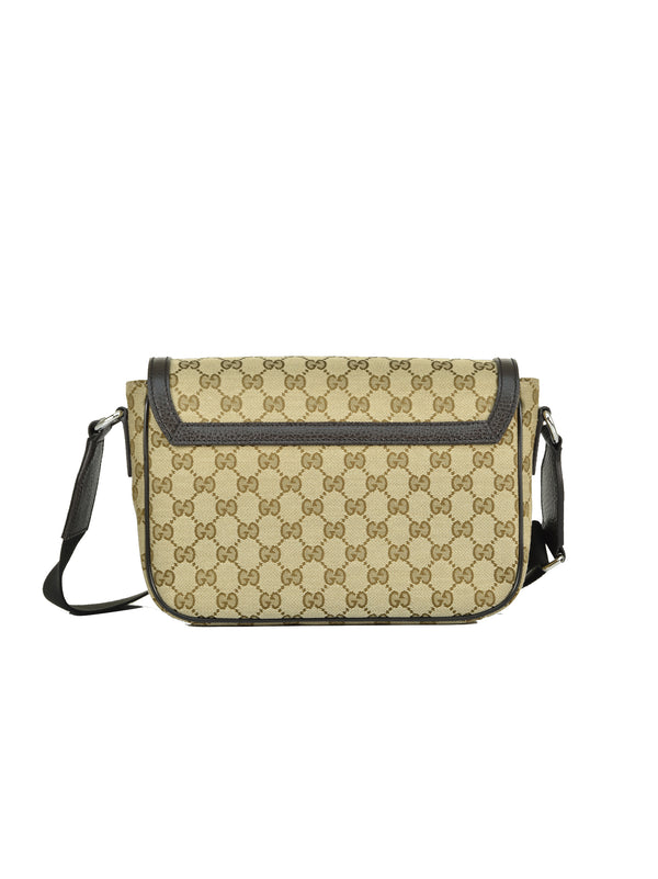 Gucci Borsello Messenger Beige Uomo Tessuto Original GG Mod. 449172 KY9KN 9886