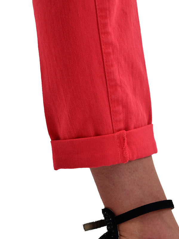 Dsquared2 Pat Jean Red Women Cotton Buttons Mod.S75LA0417S39781042