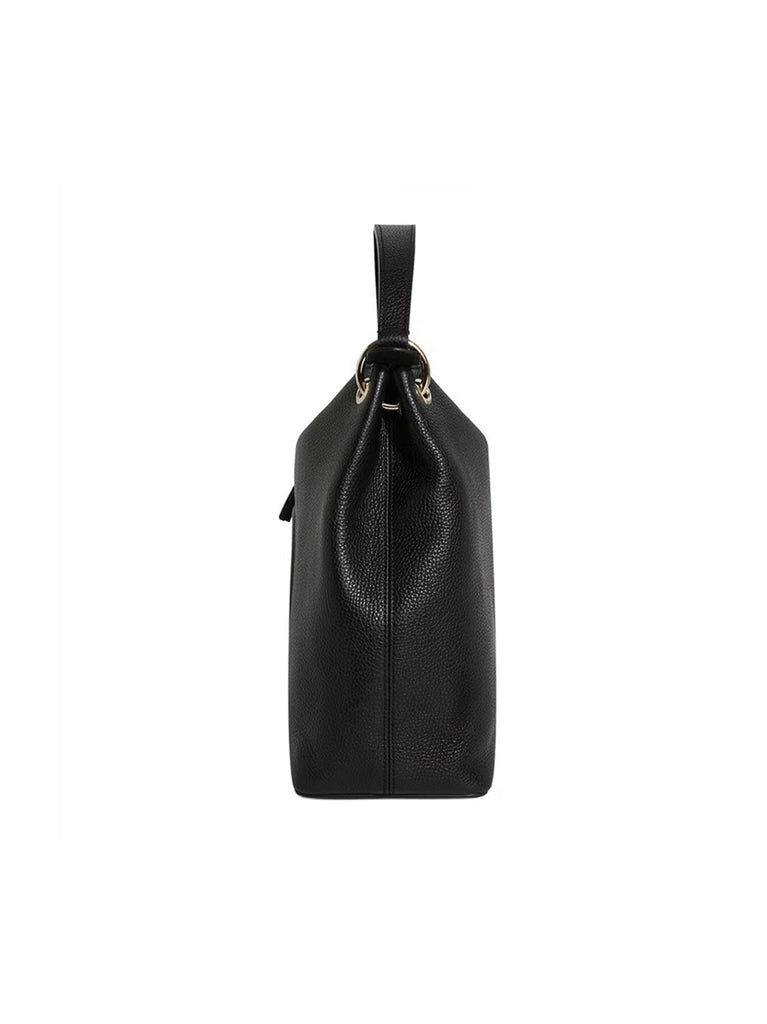 Gucci Soho Handbag Black Women s Leather Cellarius Mod. 536194 A7M0G 1 Yayo
