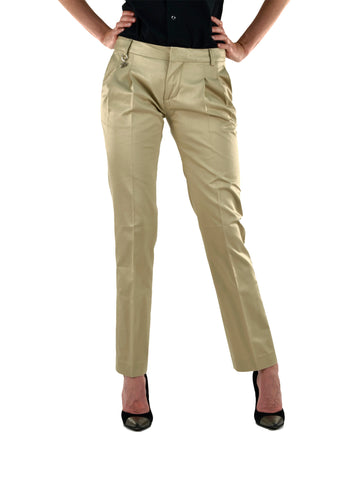 Dsquared2 Pantalone Beige Donna Cotone Cerniera Mod.73KA14238104020