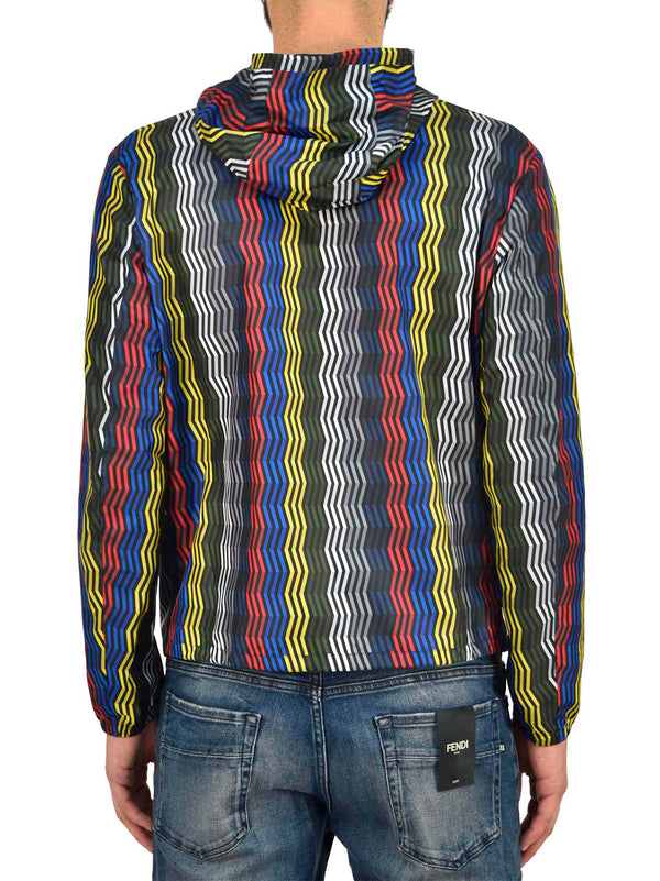 Fendi Impermeabile Trench Arcobaleno Uomo Poliestere Mod.FW0832S08F0ZA0