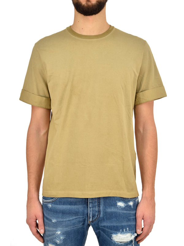 Neil Barrett T-shirt Marrone Uomo Cotone Stampa Grafica Mod.BJT250SE574S1808