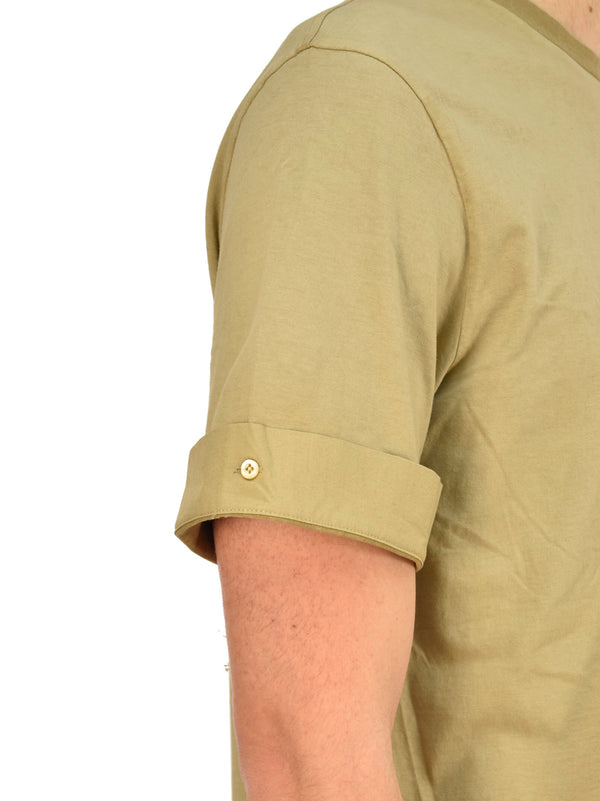 Neil Barrett T-shirt Marrone Uomo Cotone Stampa Grafica Mod.BJT250SE574S1808