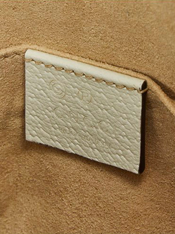 Gucci Borsa Ophidia Bianca Pelle e Sherry Modello 719881 DJ2DG 8454