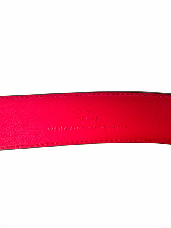 Gucci Cintura Rossa Donna Pelle Moon Mod. 546386 AP00G 6523