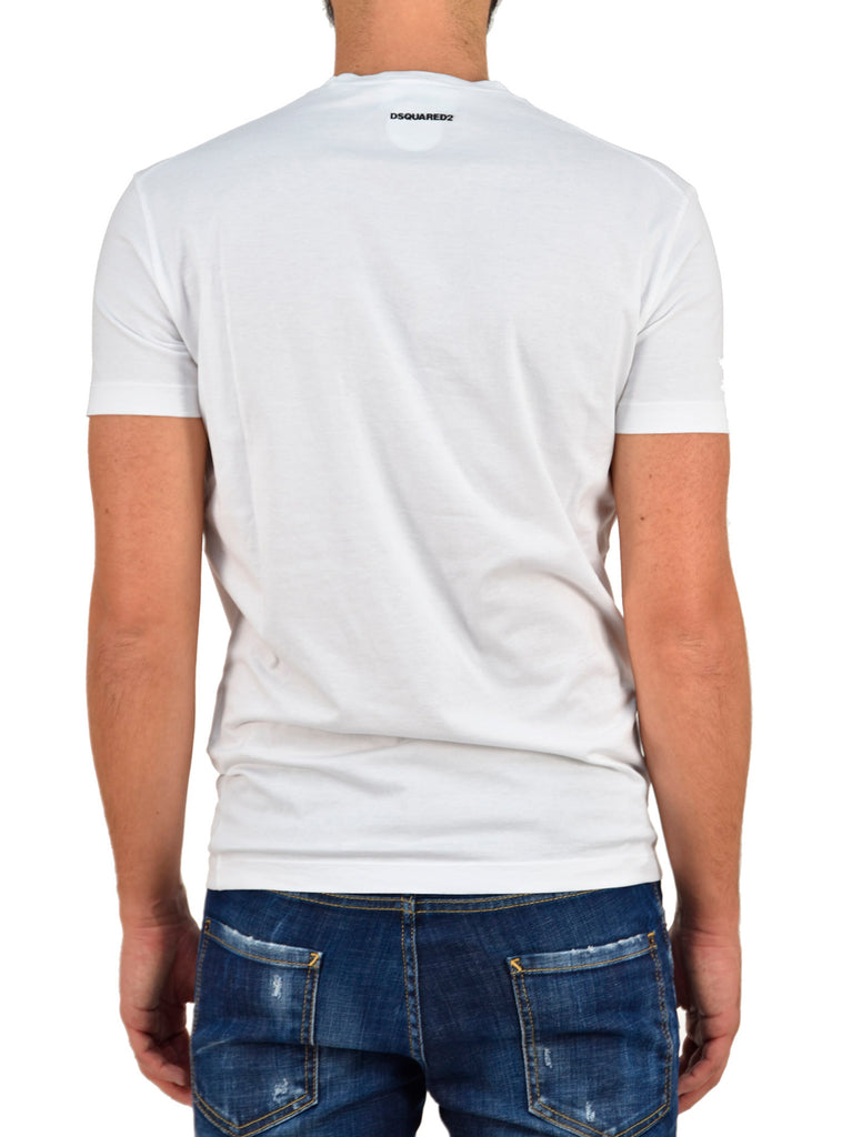 Tシャツ・カットソー DSQUARED2 Men T-shirt White S74GD0803 S22427 100 Dsquared2 men's oversized T-shirt with printed logo