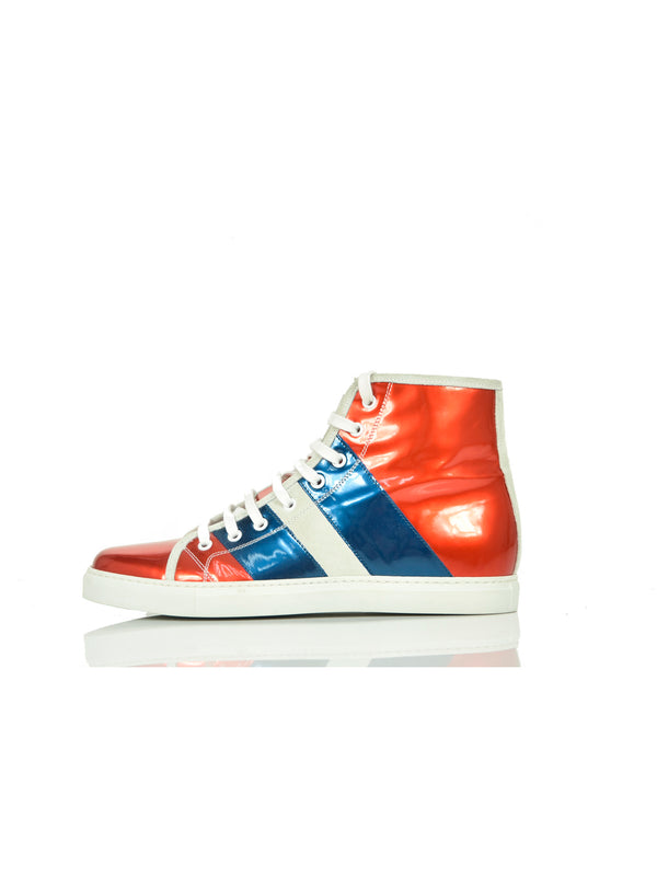 Marc Jacobs Sneakers Rossa e Blu in Pelle Mod. S87WS0041SX7336