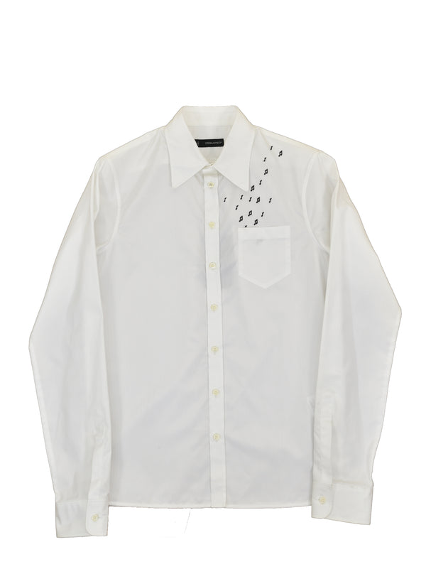 Dsquared2 Camicia Bianca Uomo Logo Mod.S74DL0649S36275961
