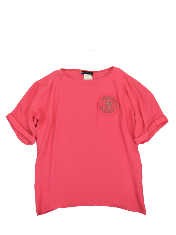 Dsquared2 T-Shirt Rosa Donna Seta Logo Mod. S75NC0347 S41339 041