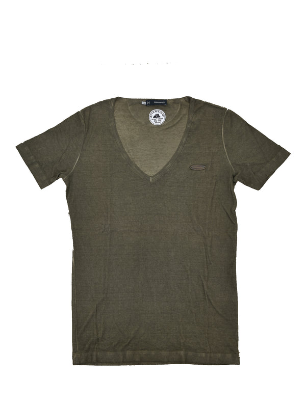 Dsquared2 T-Shirt Verde Uomo Targhetta Mod.S74GC0669S21780692