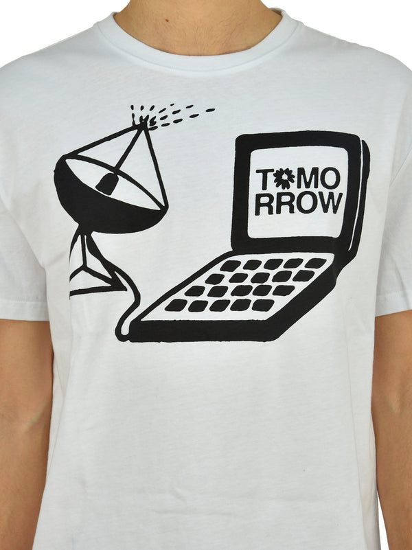 Stella McCartney T-shirt Bianca Uomo Cotone Stampa Mod.MN0453010SIP049000