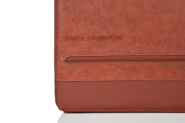 Piquadro Porta Blocco Pelle e Tessuto