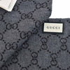 Gucci Sciarpa Unisex Nera/Grigia Logata 100% Lana Mod. 325806 3G206 1062
