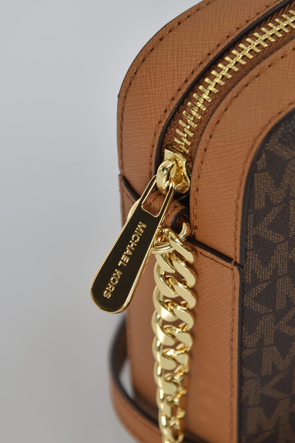 Michael Kors Borsa Jet Set Item Marrone Donna Pelle Saffiano Mod. 35T8GTTC9L