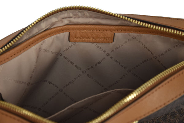 Michael Kors Borsa Jet Set Item Marrone Donna Pelle Saffiano Mod. 35T8GTTC9L