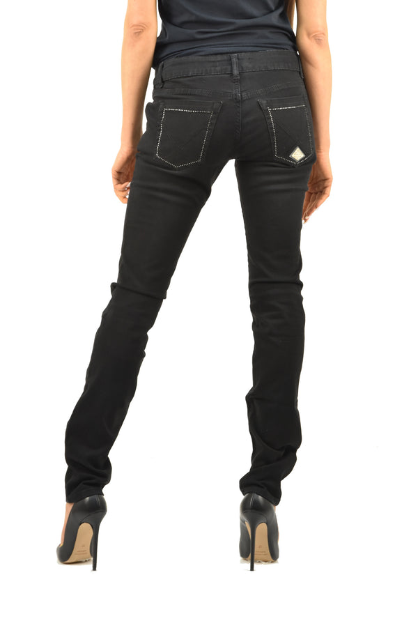 Roy Roger's Jeans Nero Donna Cotone Cerniera Mod.SHERRY 01T-818-36