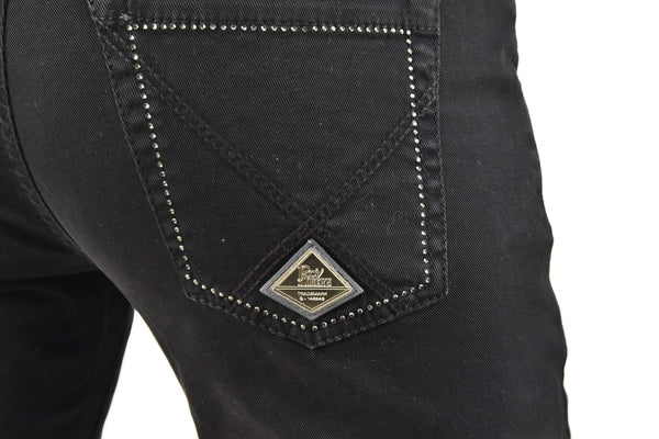 Roy Roger's Jeans Nero Donna Cotone Cerniera Mod.SHERRY 01T-818-36