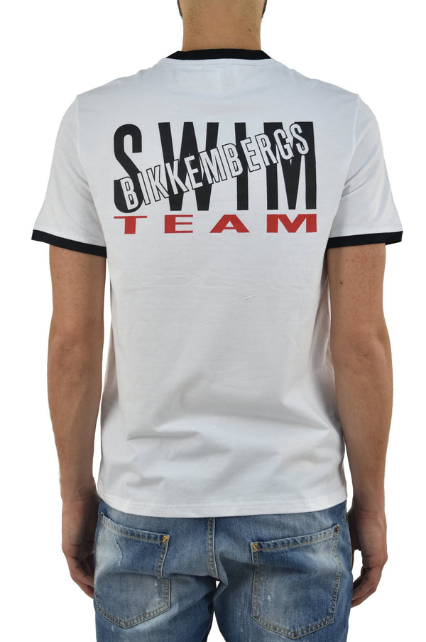 Bikkembergs T-Shirt Mare Bianco e Nero