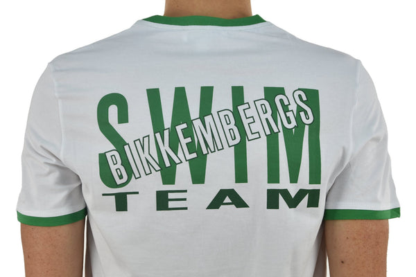 Bikkembergs T-Shirt Mare Bianco e Verde