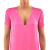 Dsquared2 T-Shirt Rosa con Pendenti