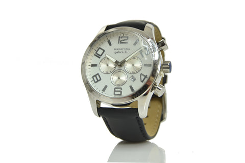 Nazareno Gabrielli Orologio Grigio Uomo Cronografo Acciaio Mod.OS20